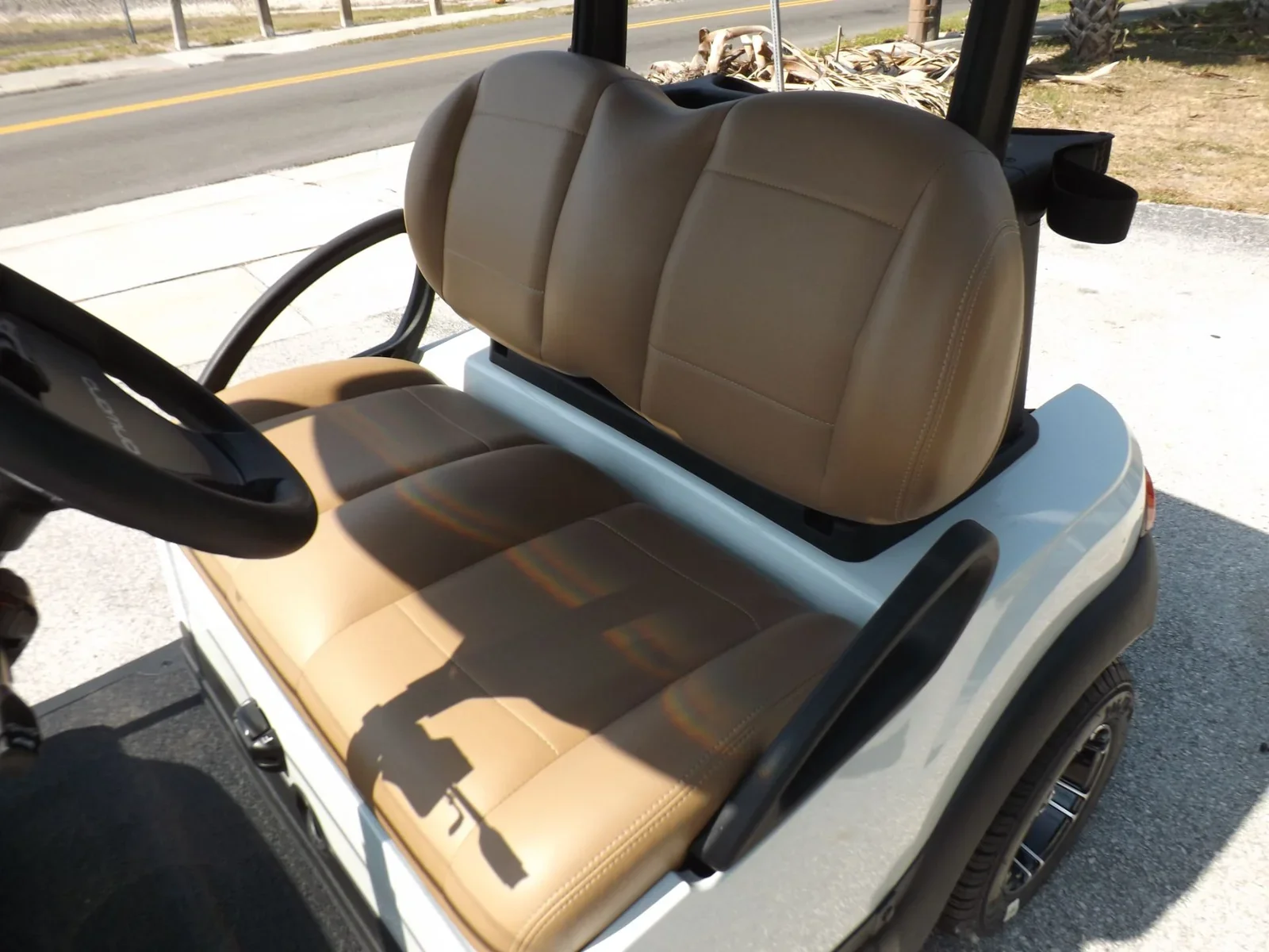 2024 Club Car Onward 2 Passenger Electric Golf Cart | Metallic Glacier White Luxury Neighborhood LSV with AlumiCore™ Frame & AC Power - Image 12