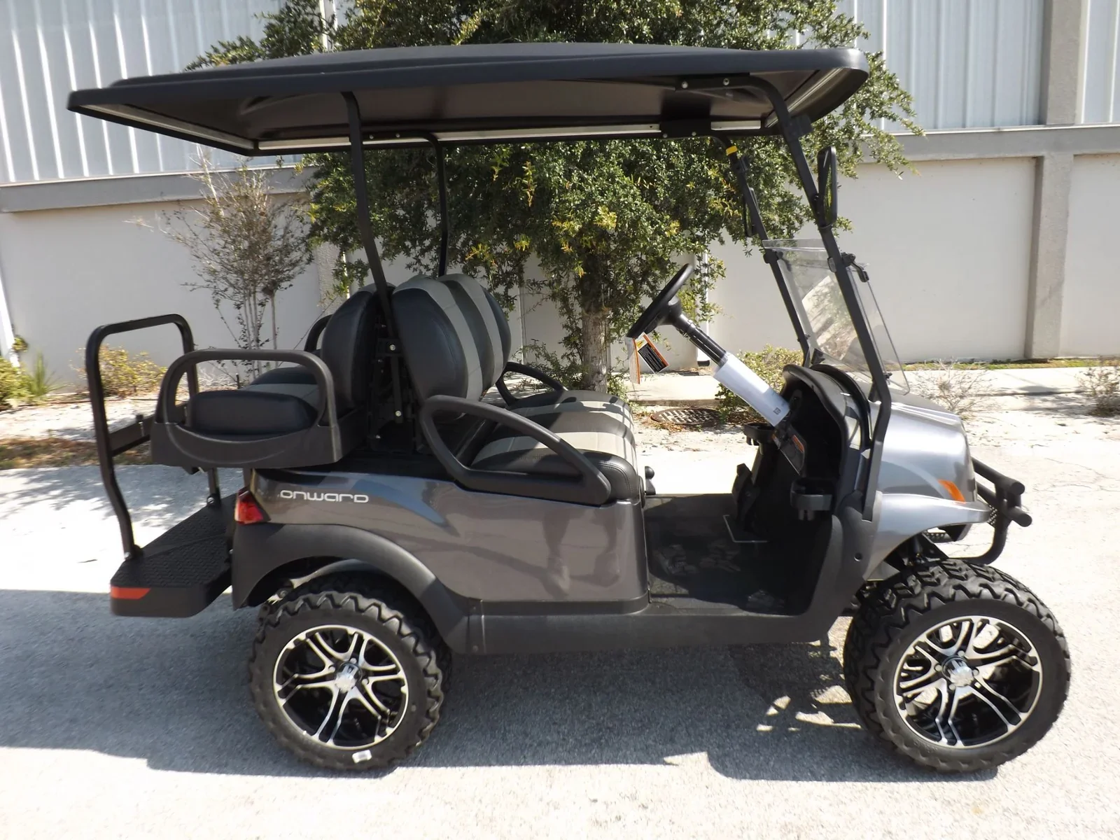2024 Club Car Onward Lifted 4 Passenger Gas Golf Cart | Premium Lifted LSV with Subaru EFI Engine & Custom Alloy Wheels - Image 4