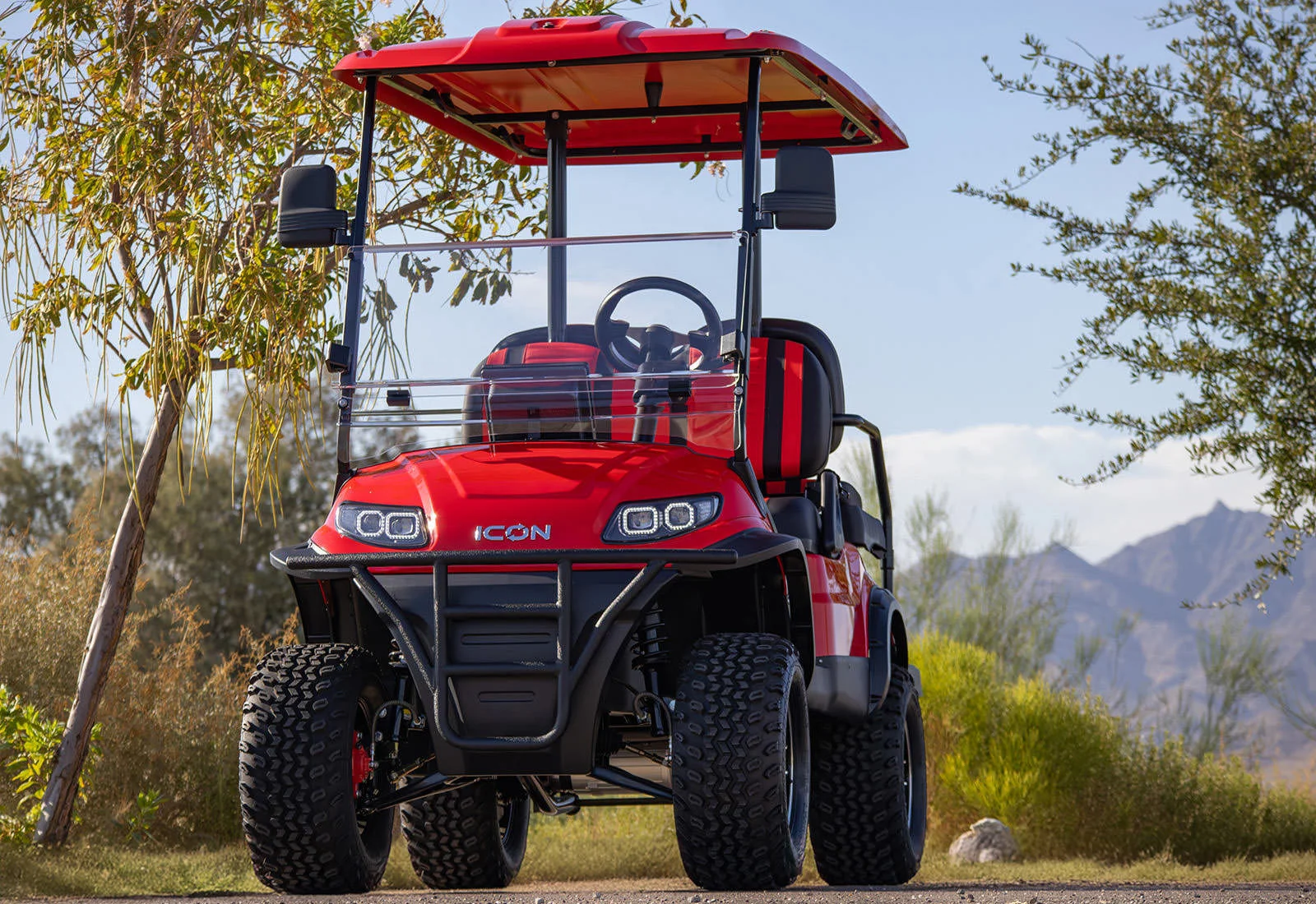 2025 ICON i40L Electric Golf Cart | Lifted 4-Passenger Street-Legal LSV with ECO Lithium Power, 10.1-Inch Touchscreen & Backup Camera - Image 23