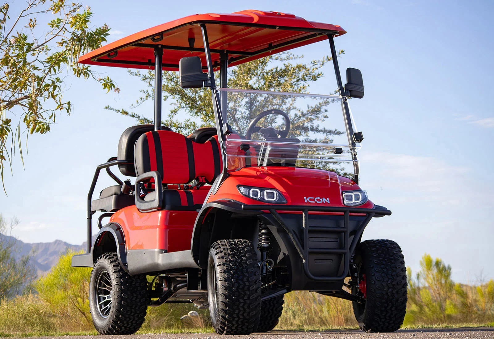 2025 ICON i40L Electric Golf Cart | Lifted 4-Passenger Street-Legal LSV with ECO Lithium Power, 10.1-Inch Touchscreen & Backup Camera - Image 18