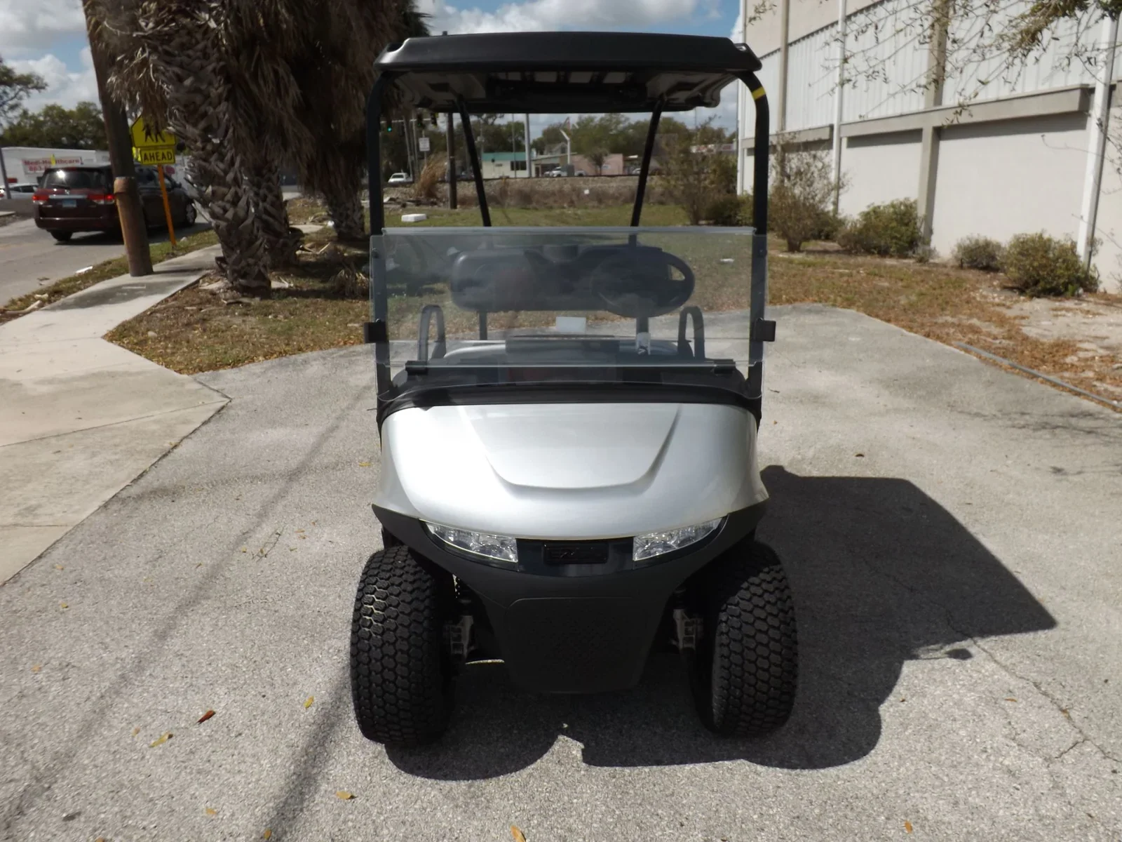 2026 E-Z-GO RXV 2 Valor S EX1 Sport Electric Golf Cart | 2-Passenger Platinum Neighborhood & Course LSV with Elite AC Power