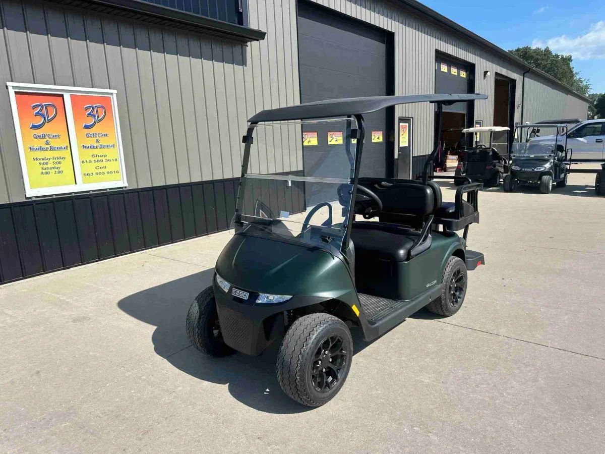 2027 E-Z-GO RXV Valor S+ Gas Golf Cart | 4-Passenger Fleet & Neighborhood Utility Vehicle with Elite Fuel Efficiency & Rear Flip Seat