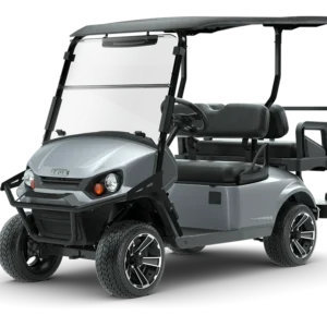 2026 E-Z-GO Express 4 Lifted Electric Golf Cart | 4-Passenger Freedom-Style LSV with Elite AC Power & Rugged All-Terrain Stance